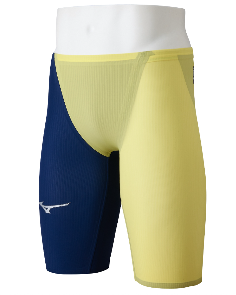 MIZUNO GX SONIC ROYAL MT N2MBD002 Swimwear Navy Yellow Swimsuit