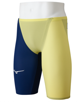 MIZUNO GX SONIC ROYAL MT N2MBD002 Swimwear Navy Yellow Swimsuit