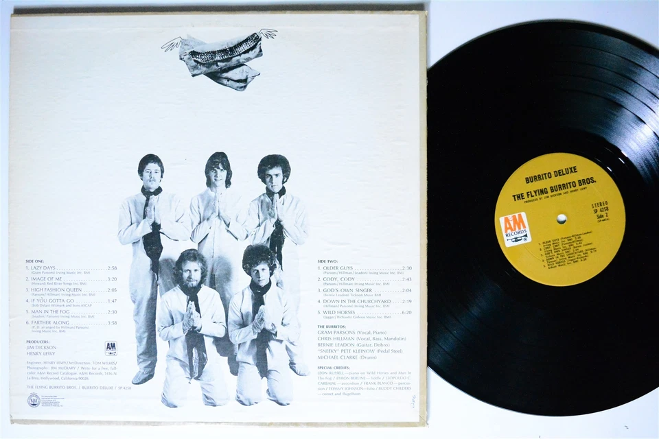 FLYING BURRITO BROTHERS Burrito Deluxe A&M LP VG++/VG+ 1st Gram Parsons  - Image 2 of 2