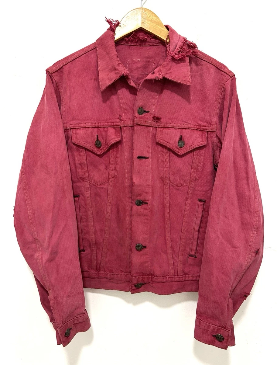 Denim Red Original Vintage Outerwear Coats & Jackets for Men for