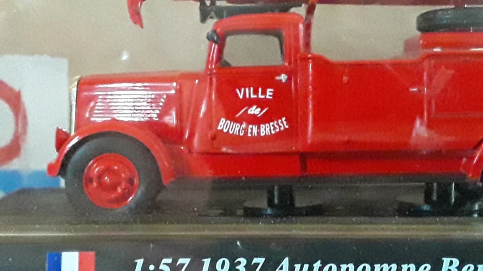 Camión de bomberos Del Prado 1:57 1937 Autopompe Berliet AP80 HP modelo a escala nuevo en stock (FD123 Foto 3 de 4