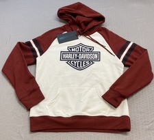 NEW HARLEY DAVIDSON 96427-22VW Women's H-D WWP Colorblock Freedom Hoodie S