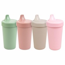 Sippy Cups for Toddlers - 10 Oz. Reusable Spill Proof Cups for Kids, Dishwash...
