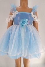 Dance Costume Curtain Call E249 Lt Blue Small Child Ballet Tutu Tap Spandex Spa