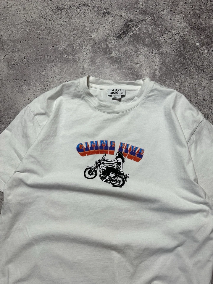 APC Gimme Five Rider T shirt White Size L - Image 4 of 4
