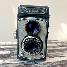 Yashica A Medium Format TLR Film Camera Yashimar 80mm F3.5 Working From Japan