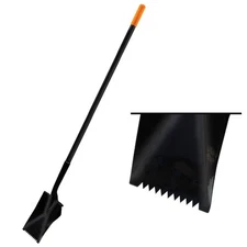 Roof Zone Serrated Roofers Spade 61"x7" w/ wide heel Steel Handle Hand Tool
