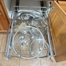 Pull Out Cabinet Organizer 13 1/2W X 19 D Slide Out Drawers For Kitchen Cabinets