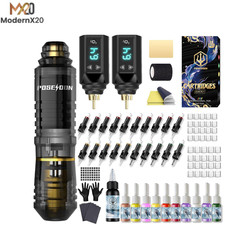 Rotary Tattoo Machine Pen Kit Dual Battery 15...