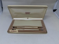 Vintage Cross 4541 Women s 1/20 10K Gold-filled Ballpoint Pen Pencil Set