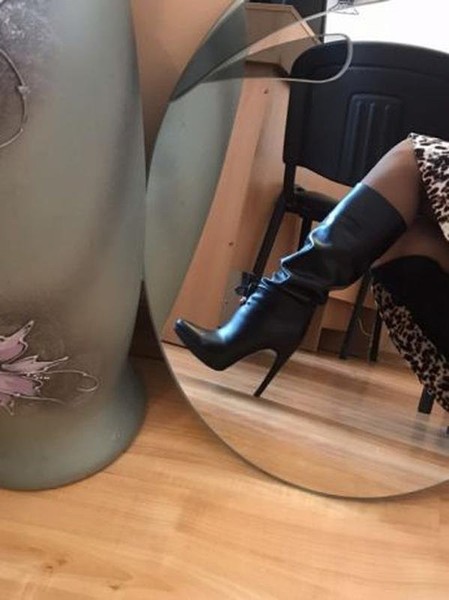Women Casadei Boots Black Leather 36