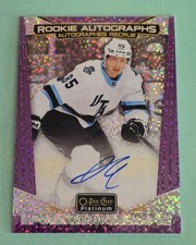 2024-25 O-Pee-Chee Platinum AKU RATY Rookie Auto Violet Pixels #/65 RC Utah #RAR