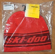 Ski-Doo Reversible Beanies Knit Hat Brick Red Unisex OSFM 4487360033 SkiDoo