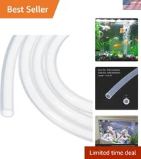 High Temp 3.3ft Clear Silicone Tubing 3/16” x 9/32” - Durable for Industrial Use