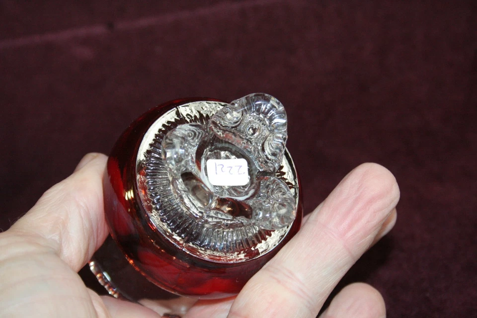 Vintage Ruby Stained Colorado Toothpick Holder - US Glass 1898 - Image 4 of 4