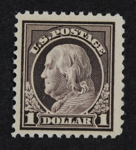 CKStamps:US Stamps Collection Scott#518 $1 Franklin Mint NH OG Cert 1 Stamp Only