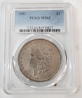 1882 (P) Morgan Silver Dollar $1 PCGS MS63 Philadelphia Mint Heavy Toning