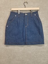 Woman Calvin Klein USA Made Blue Jeans Skirt Sz 26