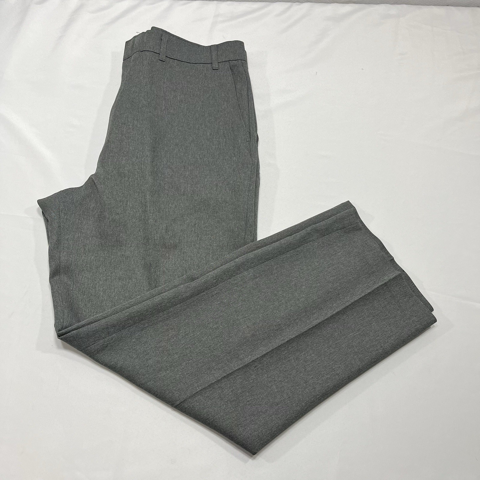 Levi's Action Slacks Gray Flat Front Polyester Me… - image 3