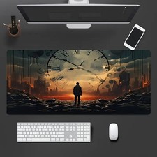 Large Gaming Desk Mat Suitable for Gamers - Thick Non-Slip Natural Rubber Base