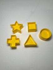 Tupperware Shape-O-Ball Toy Shape Sorter 5 Shaped Replacement Pieces Vintage