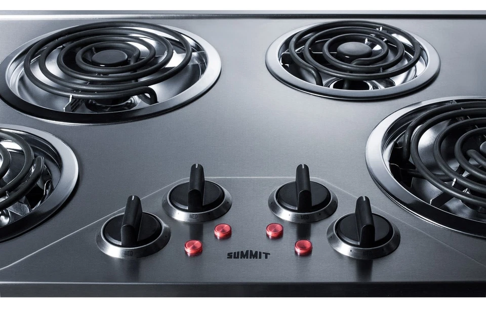 Estufa eléctrica incorporada Summit CR430SS de acero inoxidable 30" W compatible con Ada Foto 2 de 4