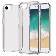 For iPhone 16e Case Sturdy Ultra Thick 3mm Translucent Cover + Tempered Glass