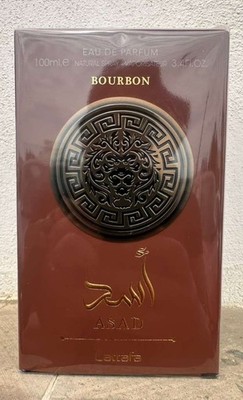 Lattafa Asad Bourbon Eau de Parfum 3.4 oz 100ml Long Lasting EDP. Made in U.A.E.