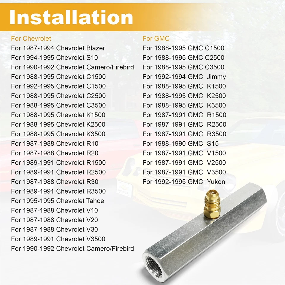 Adaptador probador de presión regulador de combustible de inyección del cuerpo del acelerador para GM TBI 87-95 Foto 3 de 4