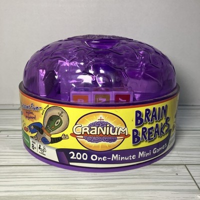 Hasbro Cranium Brain Breaks 200 One Minute Mini Games New (Ages 8+) 2-6 Players