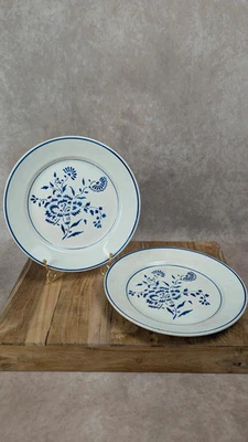 Lot de 2 assiettes anciennes Kg Lunéville modèle « Œillet » - Photo 1/4