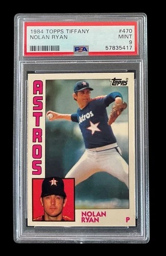 1984 topps #470 nolan ryan; glossy tiffany edition PSA 9  **1st Tiffany