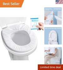 Individually Wrapped Toilet Seat Covers - 20pcs Soft, Portable  Protective