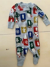 A5 Hanna Andersson Hot Chocolate One Piece Pajama 0-3 months