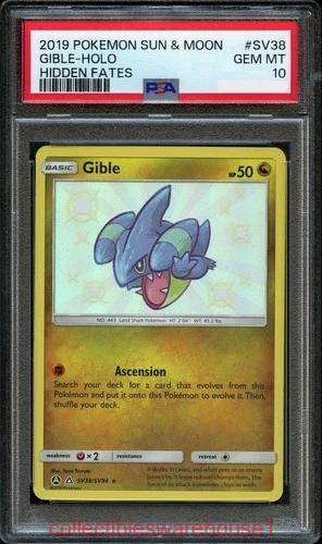 Pokemon Hidden Fates Gible SV38 PSA 10