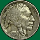 1924 Buffalo Nickel Choice Very Fine VF+ Coin #44223