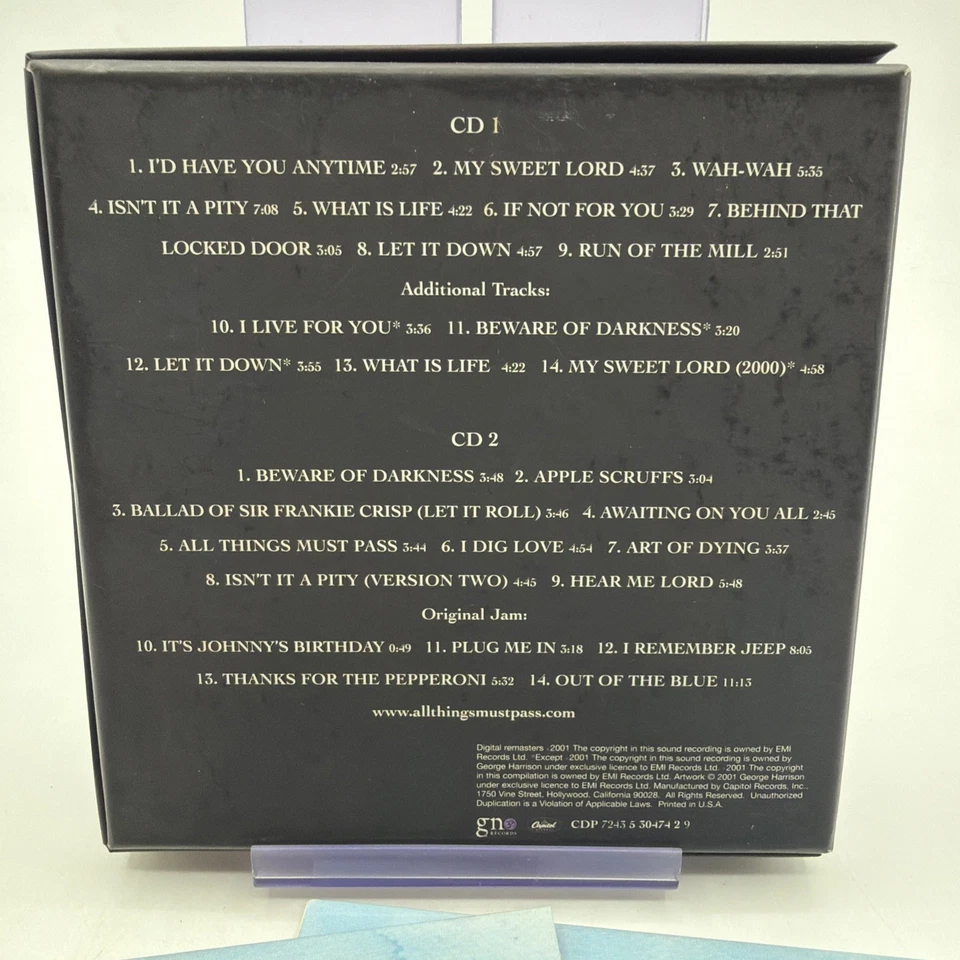 All Things Must Pass [30th Ann Ed] George Harrison Remastered 2 CD Box SET - Imagem 2 de 2