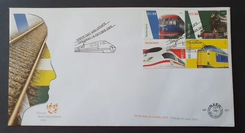 2005 NETHERLANDS NEDERLAND RAILWAYS TRAIN NR 521 FDC