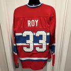 CCM Montreal Canadiens Patrick Roy Hockey Signed Original Jersey, JSA Auth