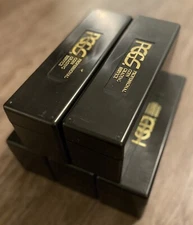 5 Black PCGS Boxes, Holds 20 PCGS Slabbed Coins Per Box, See Description