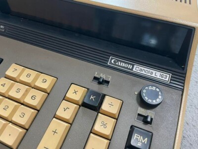 Vintage 1968 Table Calculator Canon canola L 163 From Japan