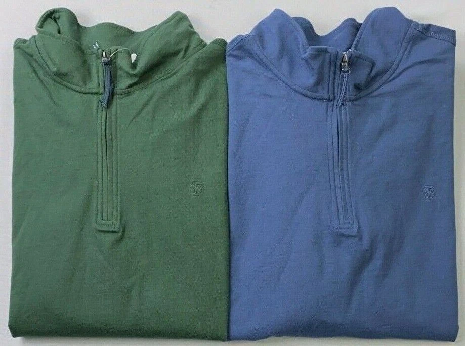 NEW Men's IZOD Saltwater Big & Tall Relaxed Classic 1/4 Zip Lightweight Pullover