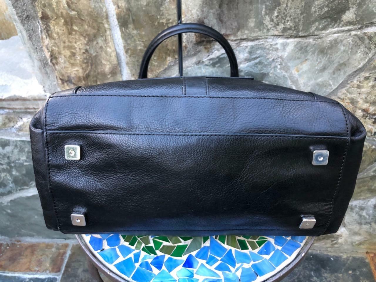 Johnathon Adler Nixon black leather tote bag (300 Gem