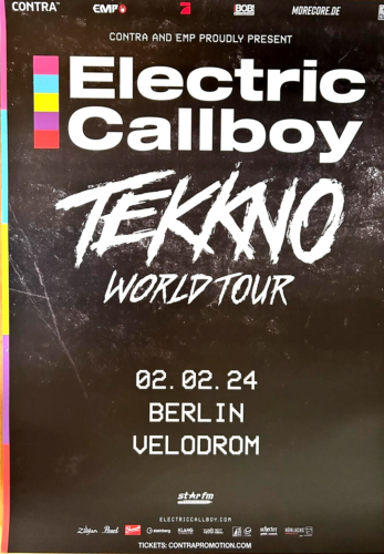 ELECTRIC CALLBOY  2024 BERLIN - orig. Concert Poster - Konzert Plakat  DIN A1 - Afbeelding 1 van 1