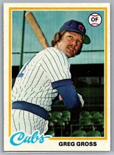 1978 Topps Greg Gross Chicago Cubs #397 VG-EX Vintage