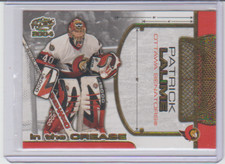 2003-04 Pacific In The Crease Insert #8 Patrick Lalime Ottawa Senators