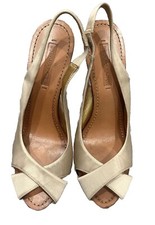 Cloth heels Bcbg Max Azria Beige 39 EU in Cloth - 13281158 Leather Lining  Sole