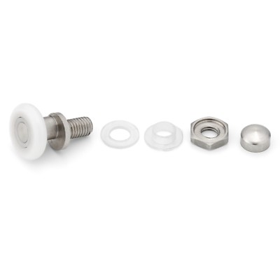 Shower Door Rollers / Wheels – 25mm Diameter, Set Of 8, L004 For Sliding Doors
