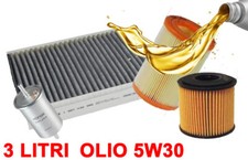 KIT 4 FILTRI TAGLIANDO OLIO 5W30 SMART 1 SERIE FORTWO 600 700 BENZINA 0.6 0.7