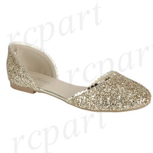 gold ballet flats for wedding